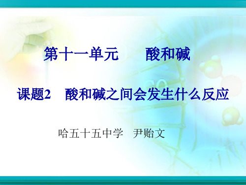 酸和碱之间会发生什么反应PPT课件11 人教版优质课件