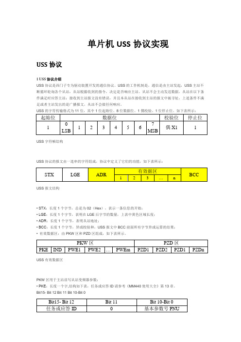 单片机uss实现