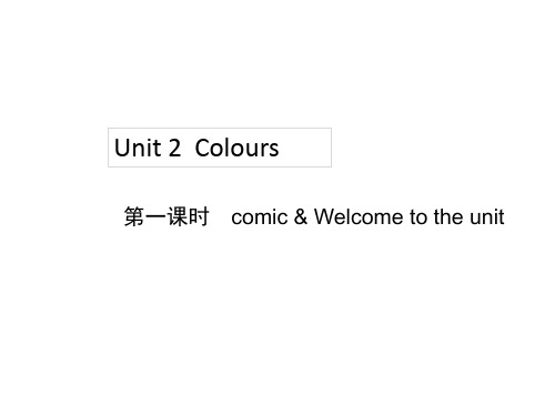 译林版九年级上册英语精品教学课件 unit 2 colours 第1课时