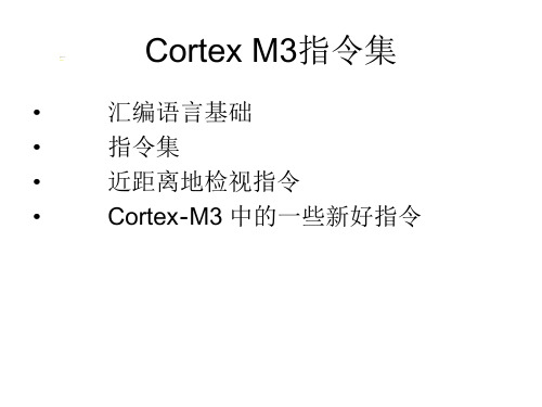 Cortex-M3指令集