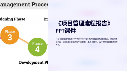 《项目管理流程报告》课件