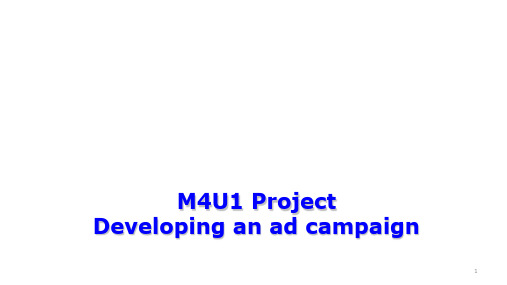 译林牛津英语模块四 unit1 project developing an ad campaign (共29张ppt)