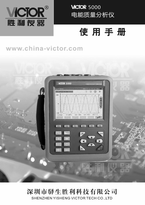 胜利仪器 VICTOR 5000电能质量分析仪说明书