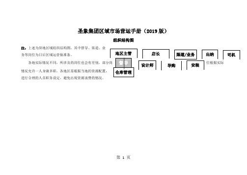 圣象集团区域市场营运手册(2019版)8页word