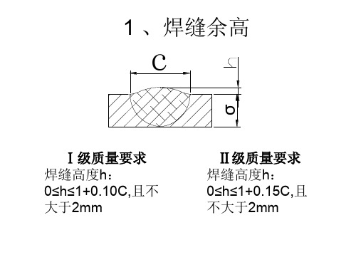 焊缝外形尺寸标准