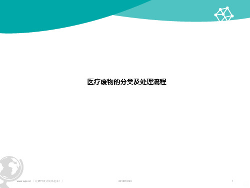 医疗废物的分类与处理流程幻灯片PPT课件