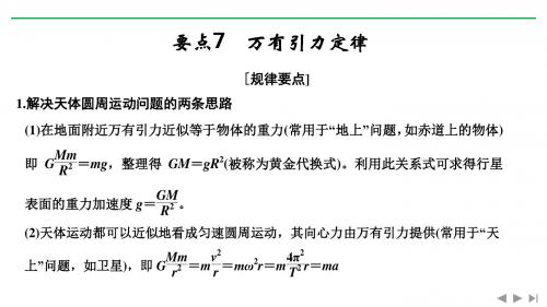 2019高考物理培优三轮考前回扣江苏专用版课件:要点回扣 要点7