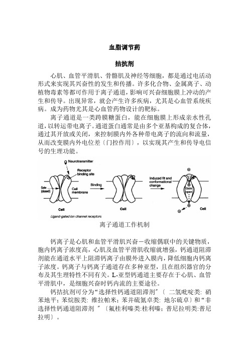 药品生产技术《钙拮抗剂》