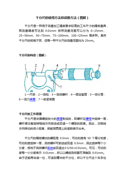 千分尺的使用方法和读数方法（图解）