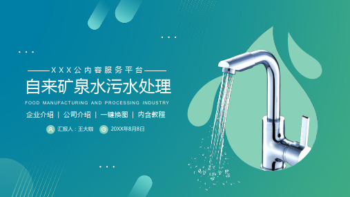 自来水矿泉水水生态公司介绍PPT