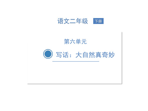 写话：大自然真奇妙 小学语文