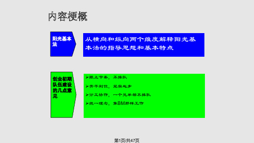 阳光个险基本法培训部PPT课件