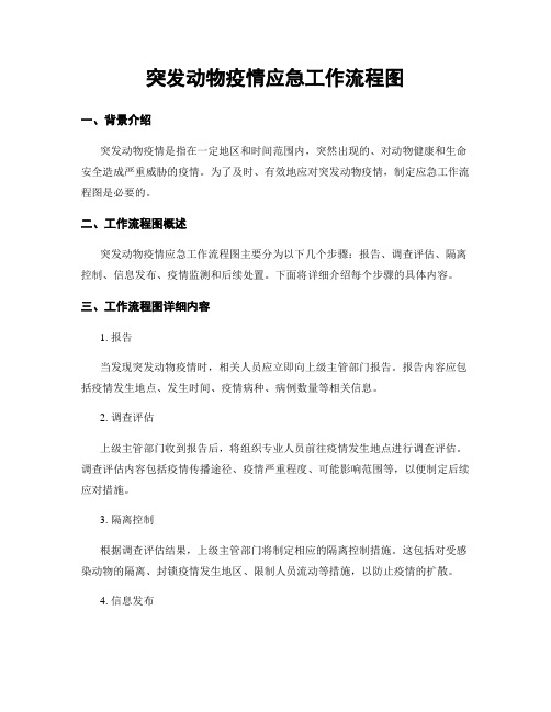 突发动物疫情应急工作流程图