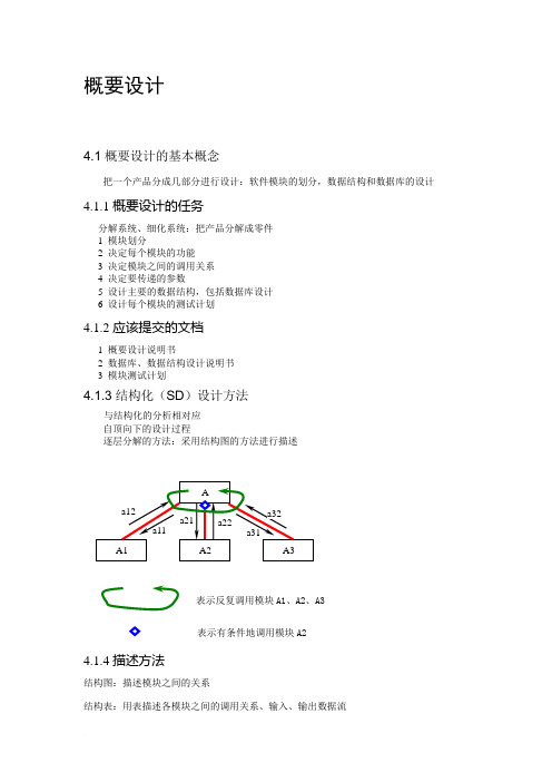 软件工程--概要设计