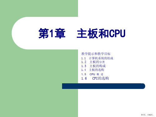 主板和cpu电子课件