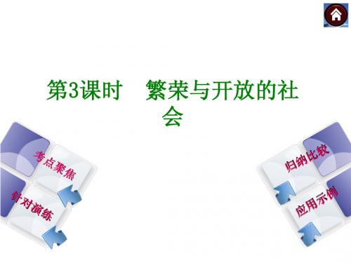 【中考复习方案 北师大版】2014届中考历史复习