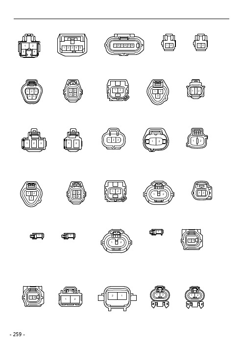 2016年一汽丰田卡罗拉维修电路图09-插接器表