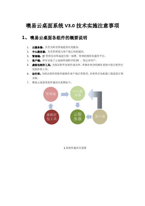 云桌面系统技术实施方案(纯方案,7页)