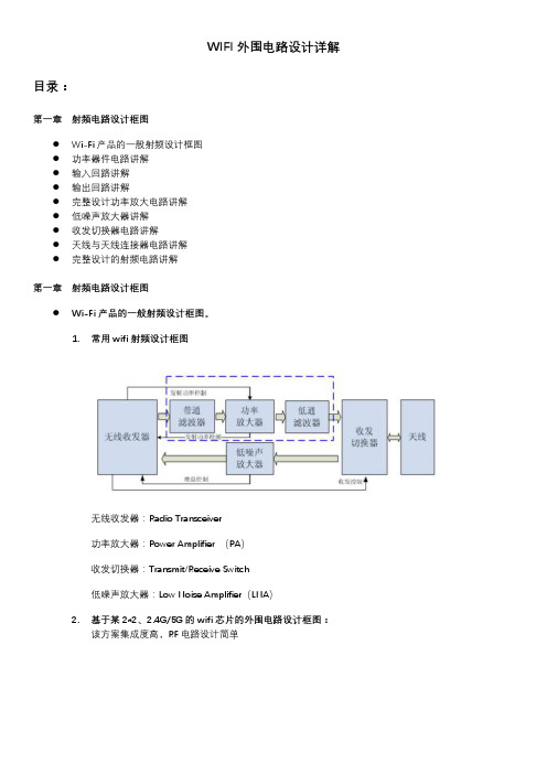 WIFI外围电路设计详解