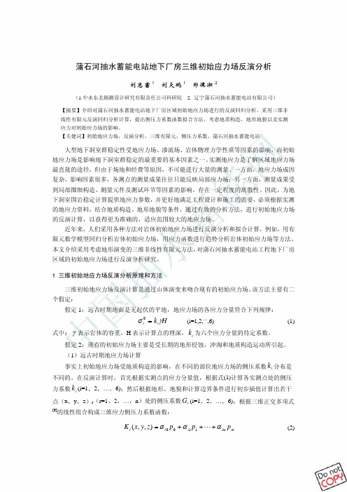地应力反演