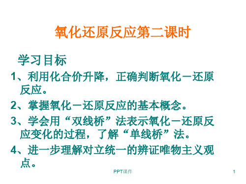 单线桥--高一化学氧化还原反应  ppt课件