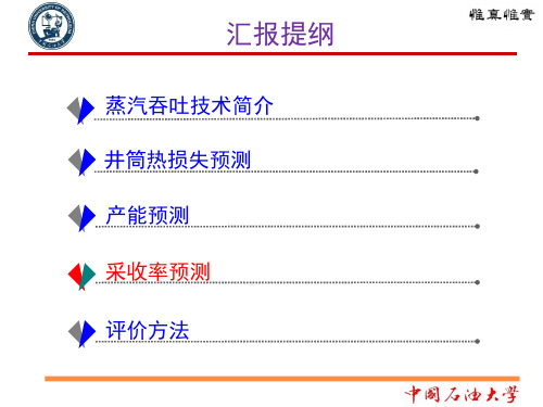 蒸汽吞吐油藏预测与评价方法