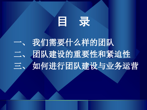 最新如何进行团队建设与业务运营PPT课件