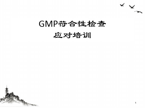 GMP符合性检查应对培训课件(PPT54页)