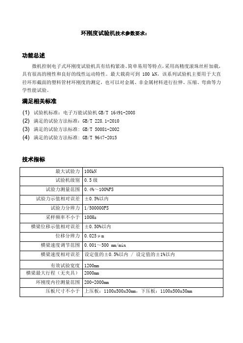 环刚度试验机招标参数要求.doc