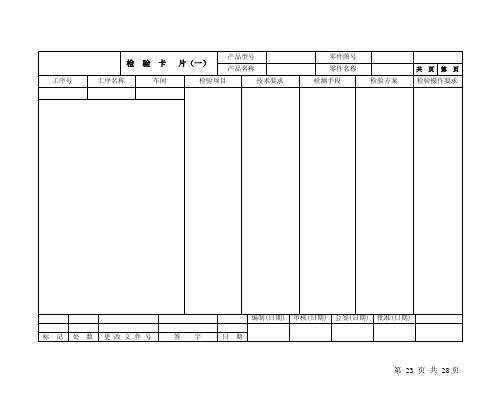 5、检验卡片