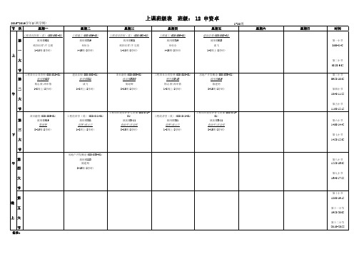 河海大学商学院工程管理专业课表