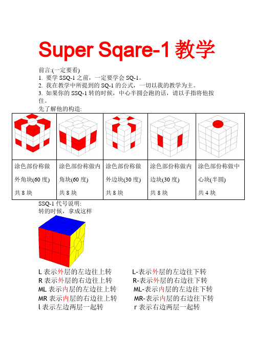 Super Sqare1魔方教程(详细)