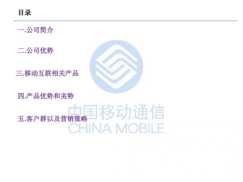 中国移动通信(china mobile)   相关知识