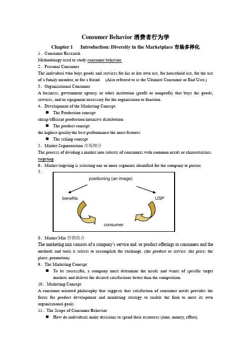 消费者行为学Chapter1-3