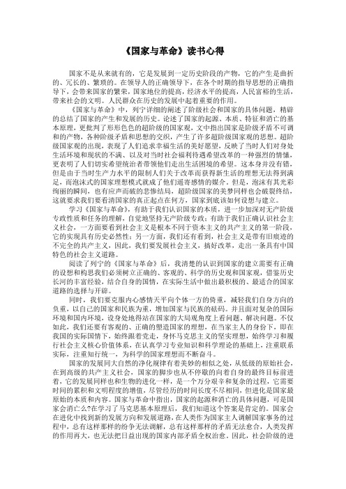 总结《国家与革命》读书笔记.doc