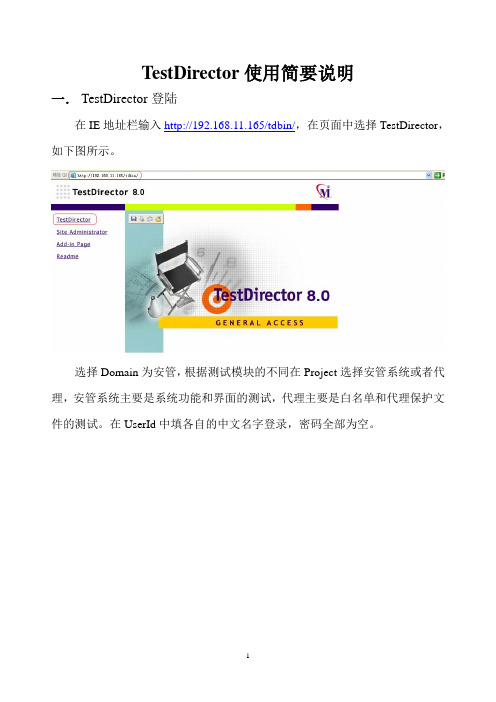 TestDirector使用说明