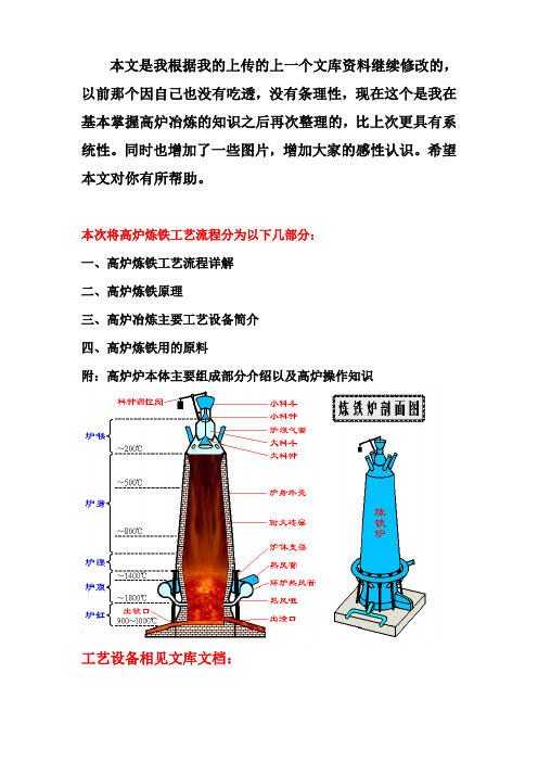 高炉炼铁工艺流程(经典)