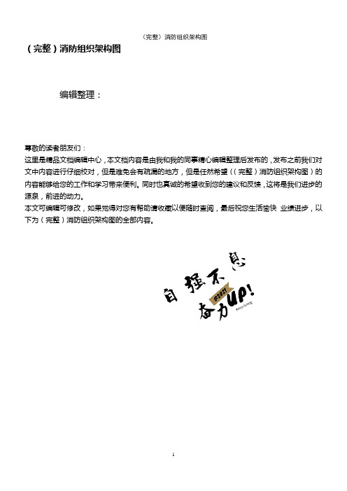 (2021年整理)消防组织架构图