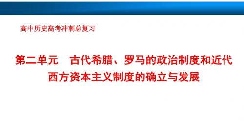 高中历史高考复习知识点:第3讲 古代希腊、罗马的政治文明