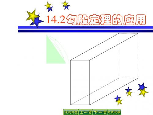 华师大版八年级数学上册 《勾股定理的应用》课件(25张ppt)