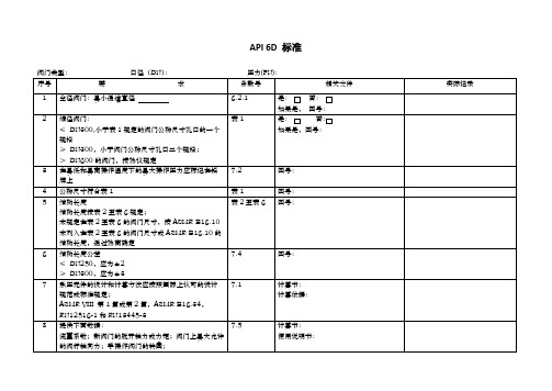 6D标准要点