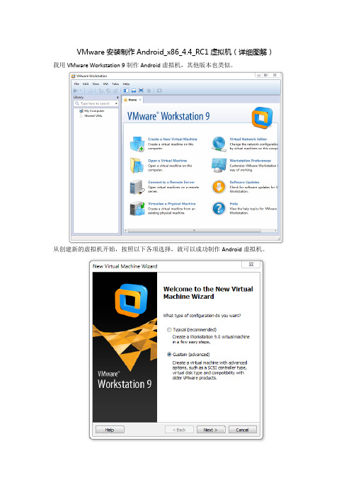 VMware安装制作Android_x86_4.4_RC1虚拟机(详细图解)