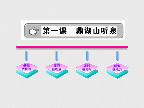 九年级语文上册 1.1《鼎湖山听泉》课件 苏教版