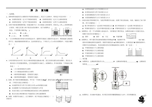 浮力——复习题
