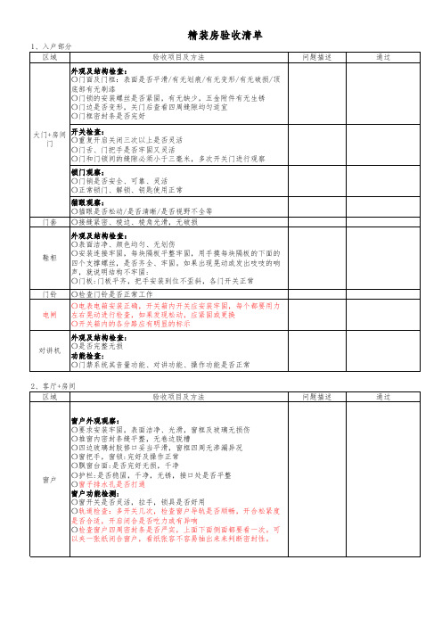 新房验收指南