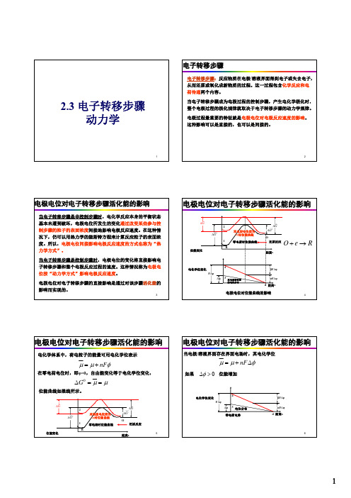 电子转移步骤动力学