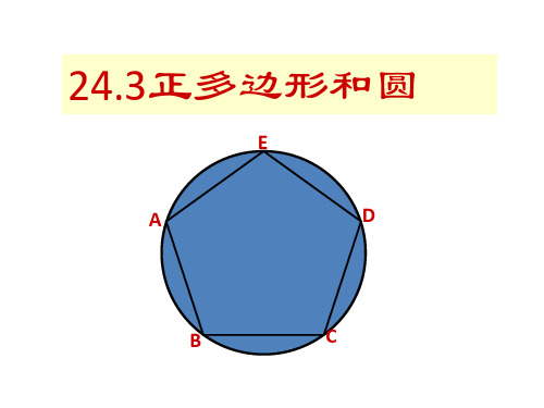 人教版九年级数学上24.3正多边形和圆(共32张PPT)