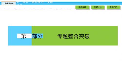 高考历史大二轮通史复习课件：专题模块一 中国古代史 2