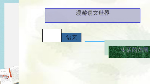 新人教版七年级语文上册《综合性学习：漫游语文世界》ppt优秀课件