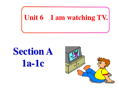 人教版英语七年级下册Unit 6 I'm watching TV 全单元分课时课件